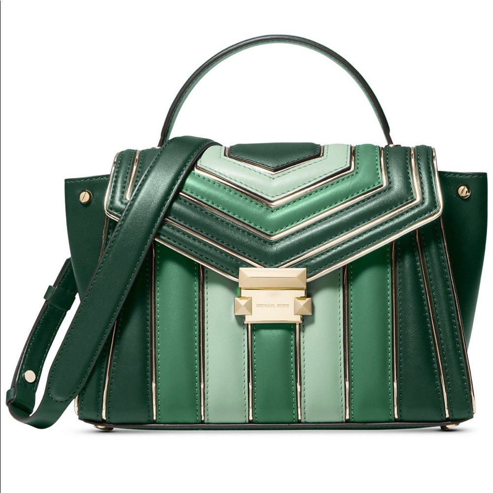 Michael Kors Whitney Leather Tricolor Satchel